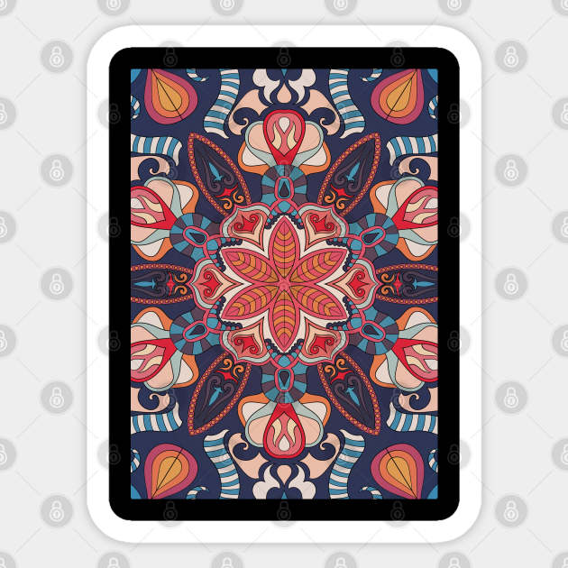 Boho-Chic Gypsy Pattern Sticker by Suprise MF